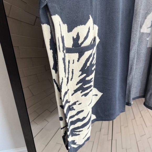 NWT WynneCollection Floral Kimono Poncho Topper Cardigan Sweater 1X NEW - Picture 4 of 9